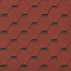 Гибкая черепица ROOFSHIELD Classic Standart 9 Красный с оттенением