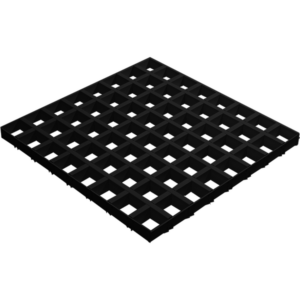 Грильято GL15 ПАПА 100x100 h37 b15 черный оцинк. L=0.60